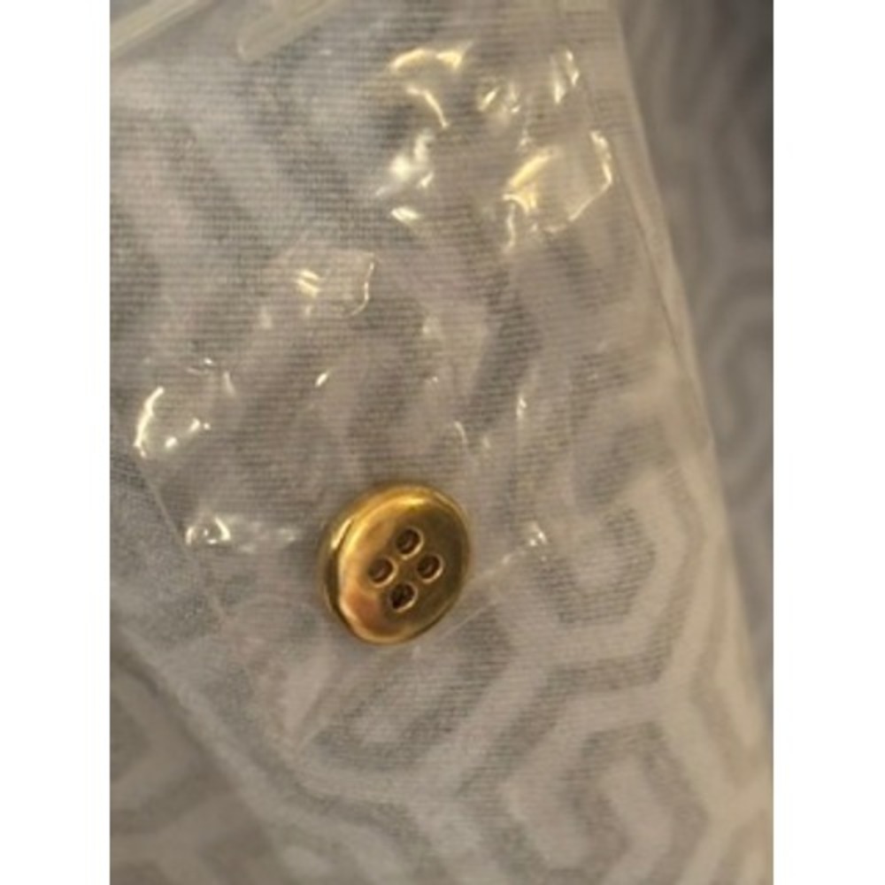 J.McLaughlin Lawrence Dress XS Navy Blue Honeycomb Geometric Shirt Dress NWT - Picture 9 of 9